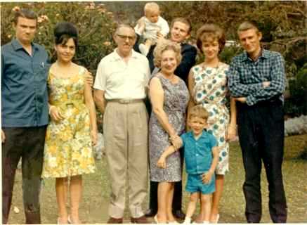 La familia en 1970.